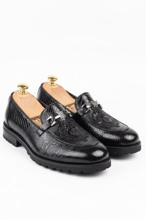 Snakeskin Loafers