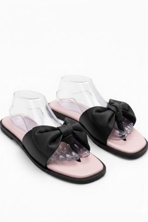 Bow Flat Thong Slide