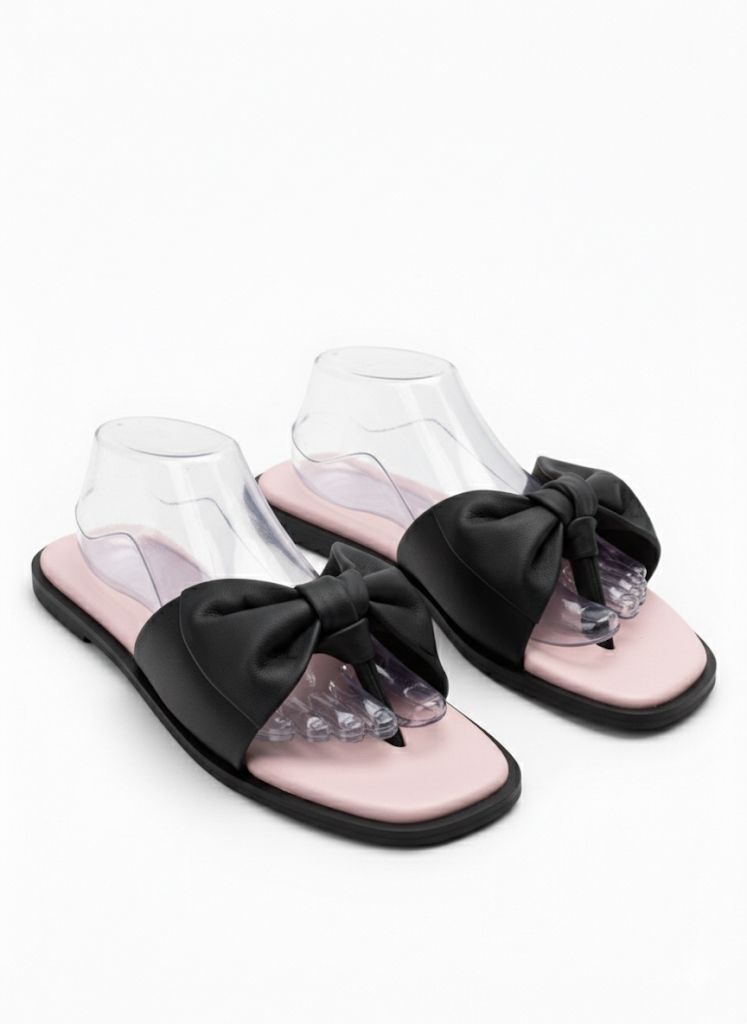 Bow Flat Thong Slide