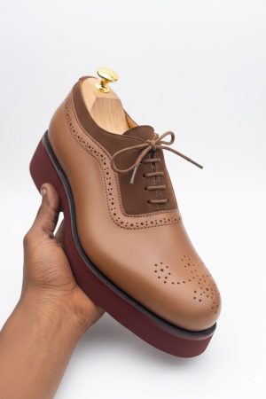 Mixed-Media Platform Brogues