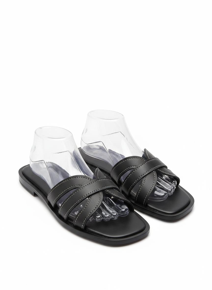 Multi-Strap Crisscross Slide