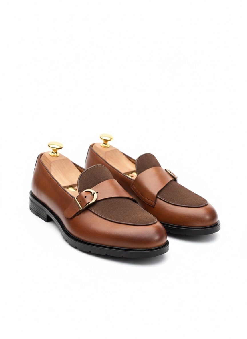 Single Monk Strap Loafers