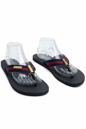 Crystal-Embellished Thong Slide