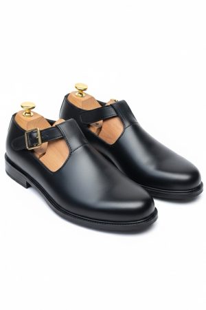 Buckle T-Strap Monk Shoes
