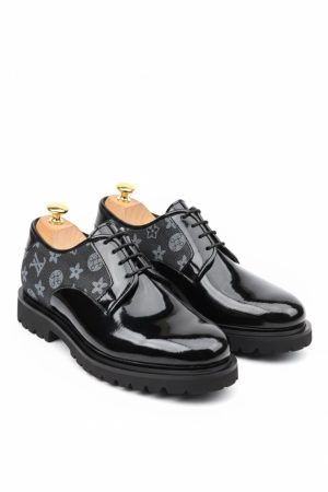 The Onyx Monogram Lug-Sole Derby