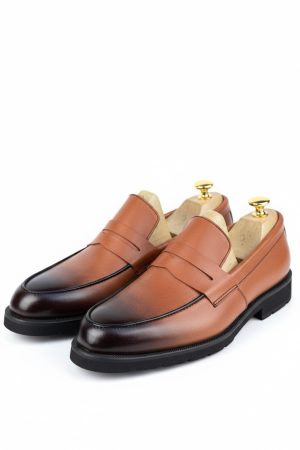 Hand-Burnished Penny Loafers