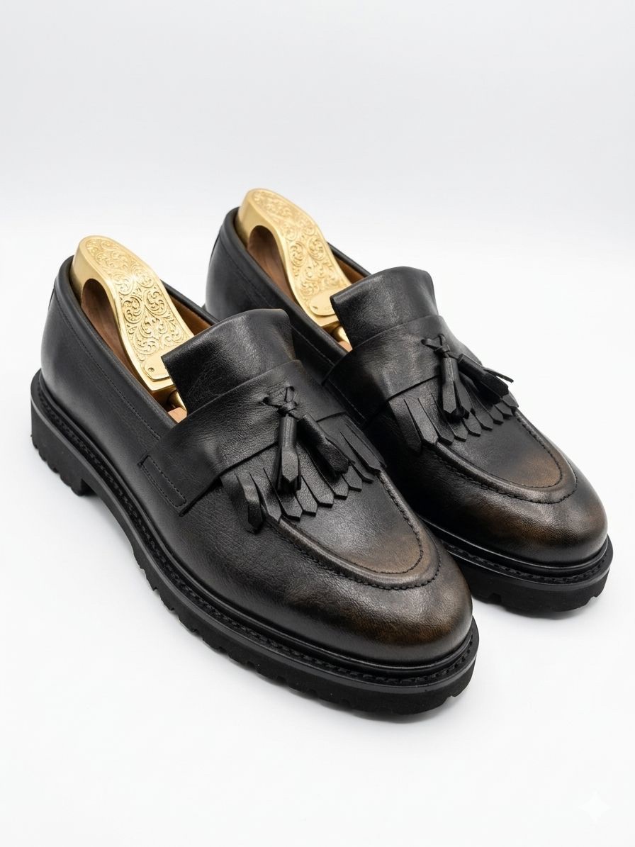 Burnished Kiltie Tassel Loafer