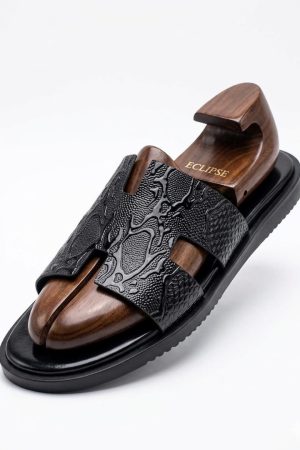 Python-Textured H-Strap Slides