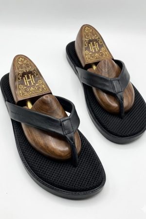 Leather Thong slide