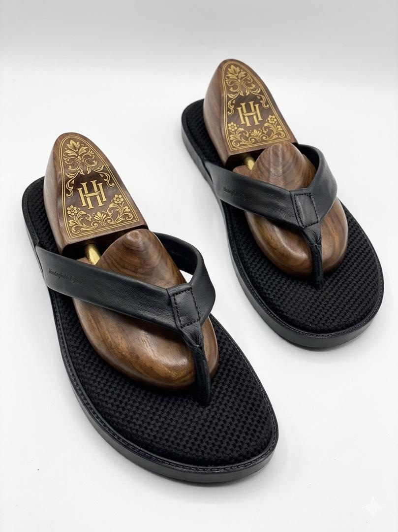 Leather Thong slide